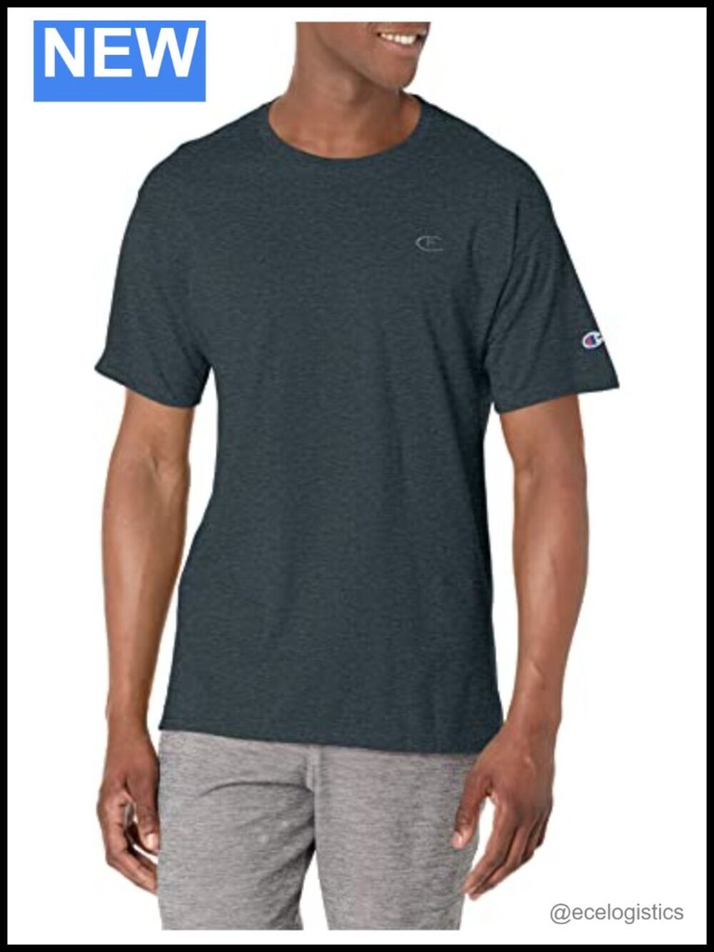 Standard Fit Crew Neck T-Shirt, Midweight 100% Ring-Spun Cotton